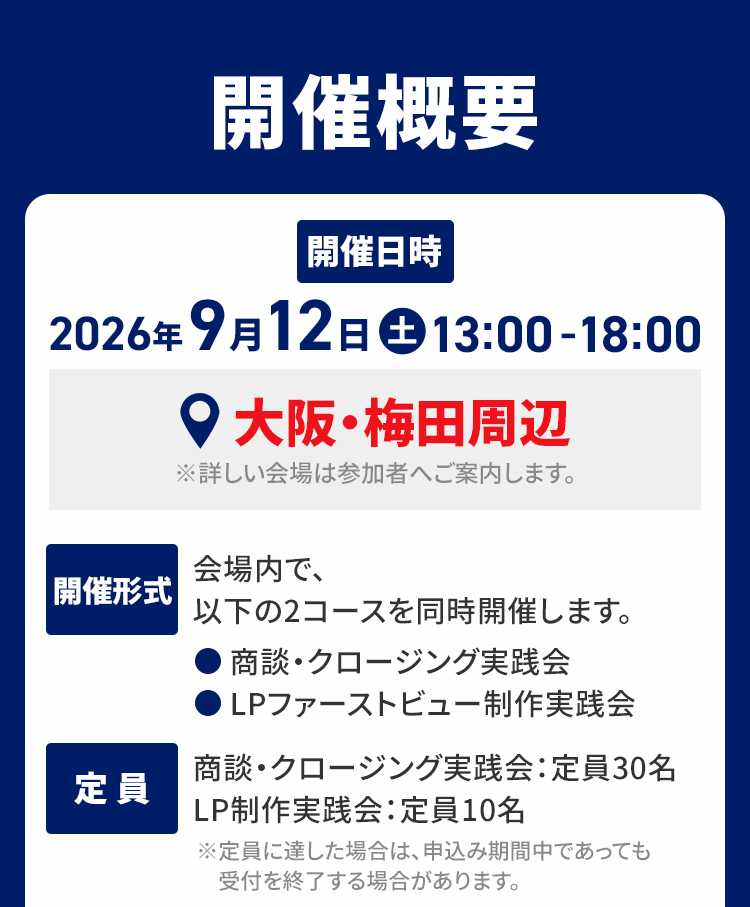 開催概要